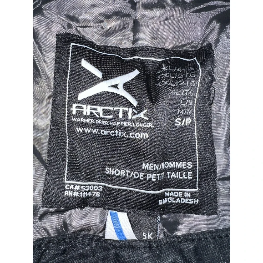 Arctix Mens Black Insulated Snow Pants Waterproof Ski Snowboard Winter 30 Inseam